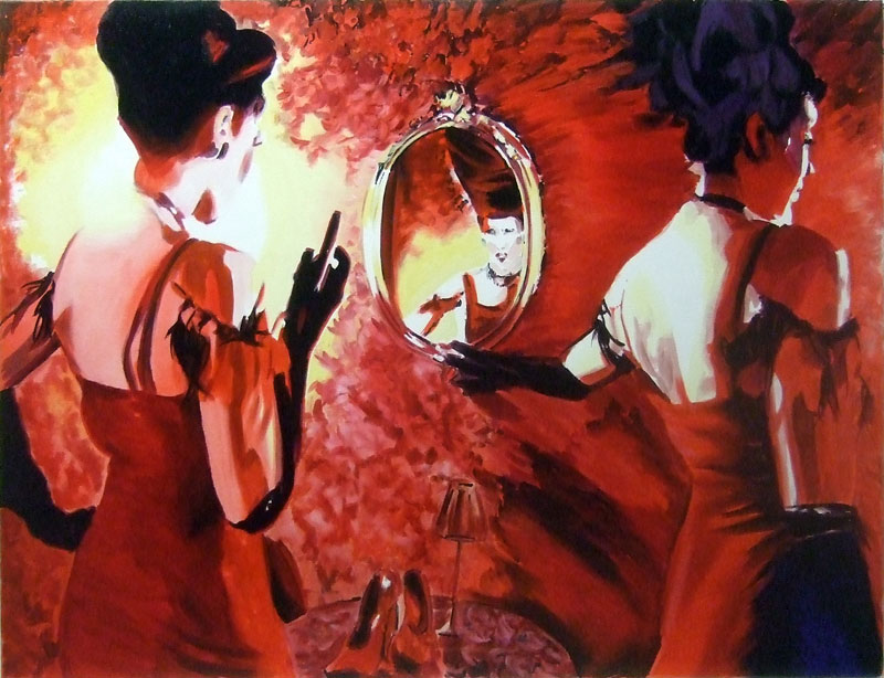 2014, Orphelia de Winter I, Öl auf Leinwand, 80 x 60 cm 2014, Orphelia de Winter I