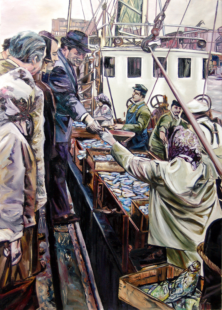 2014, Fischmarkt mit Flundern 2014, Fischmarkt mit Flundern