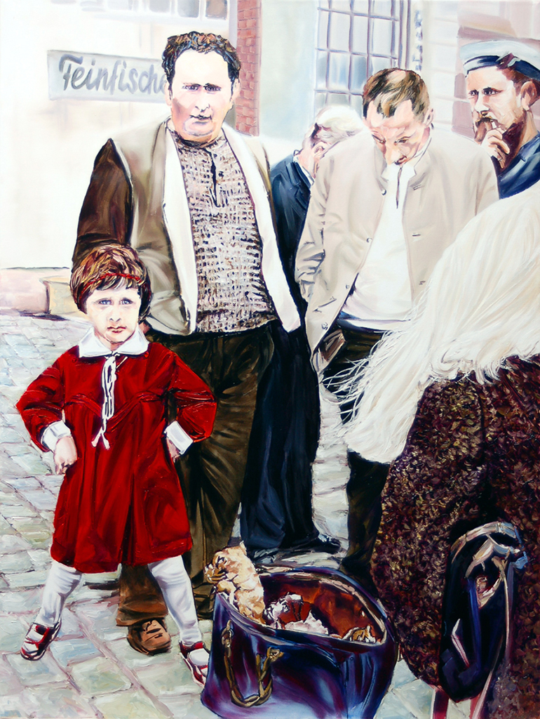 2014, Fischmarkt mit Hundewelpen 2014, Fischmarkt mit Hundewelpen